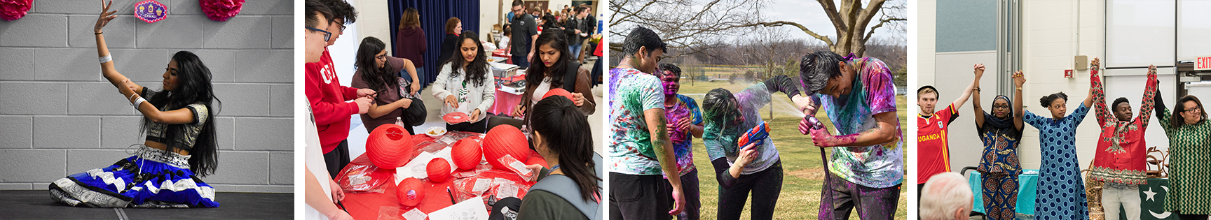 Students participating in various DEI sponsored events