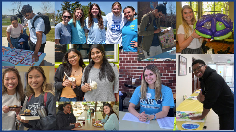 Pictures of different activities during the Weeks of Welcome.