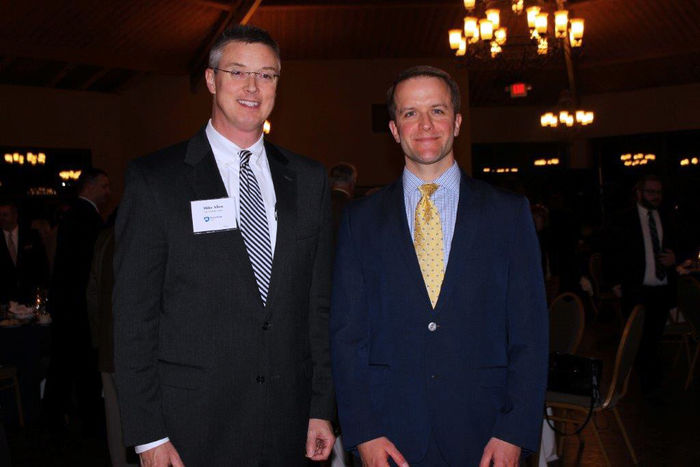 Photo of Michael Allen and Luke Tilley at the 2015 Corporate Partners Dinner
