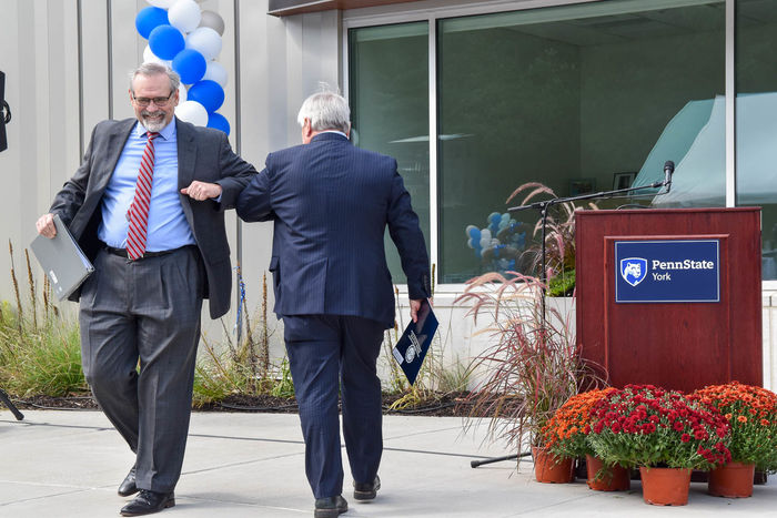 Elbow Bump at York Campus