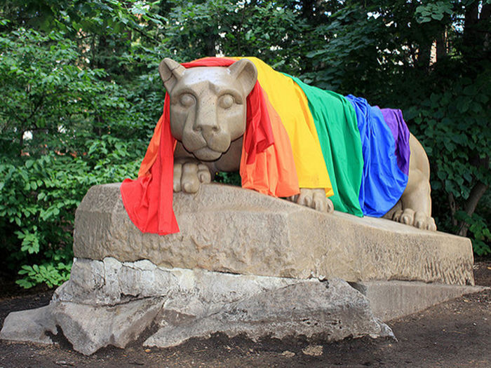 LGBTQ Lion Statue