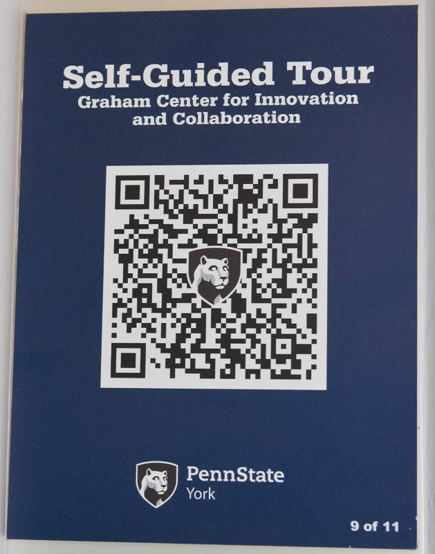 Self-Guided Tour Sign Example