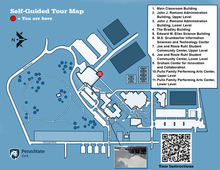 Pullo Center Self-Guided Tour Map