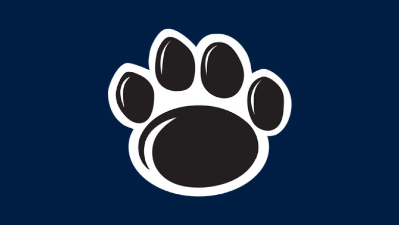 Penn State Paw Print black with outline