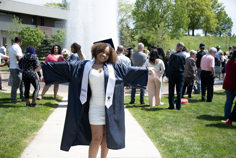 Taylor McCormick celebrating graduation.