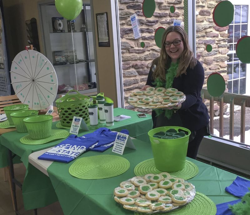 Sarah Luvender displaying cookies 