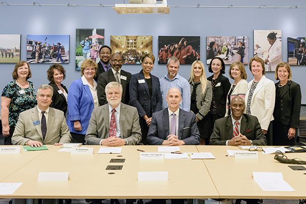 Administrators at articulation signing