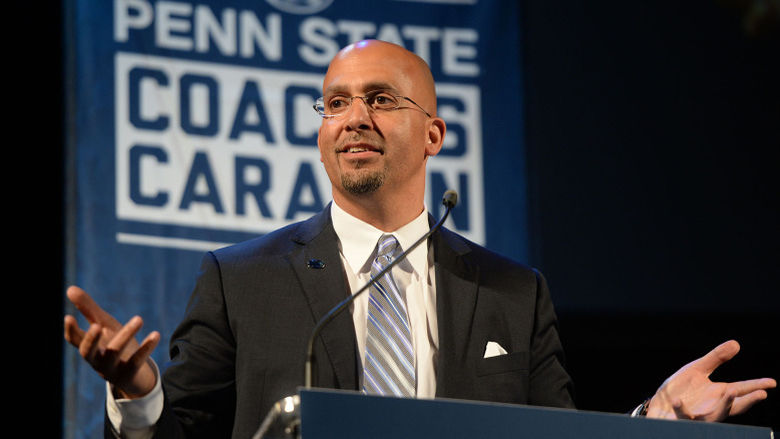 Franklin speaking at Coaches Caravan