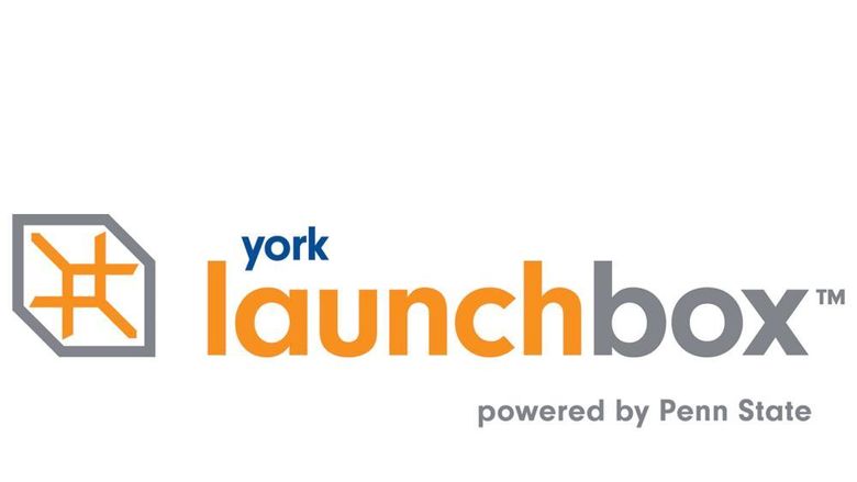 Logo in several colors with with York LaunchBox on it