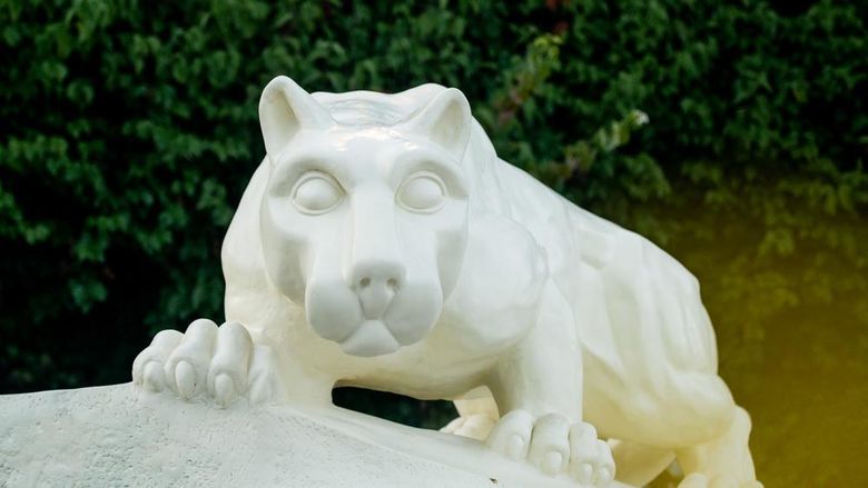 Cream colored  Penn State Nittany Lion Shrine