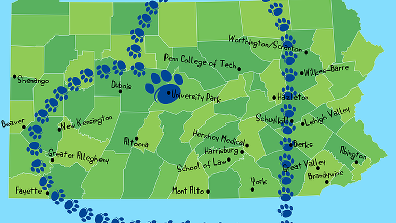 Fundraising cycling trip for THON graphic