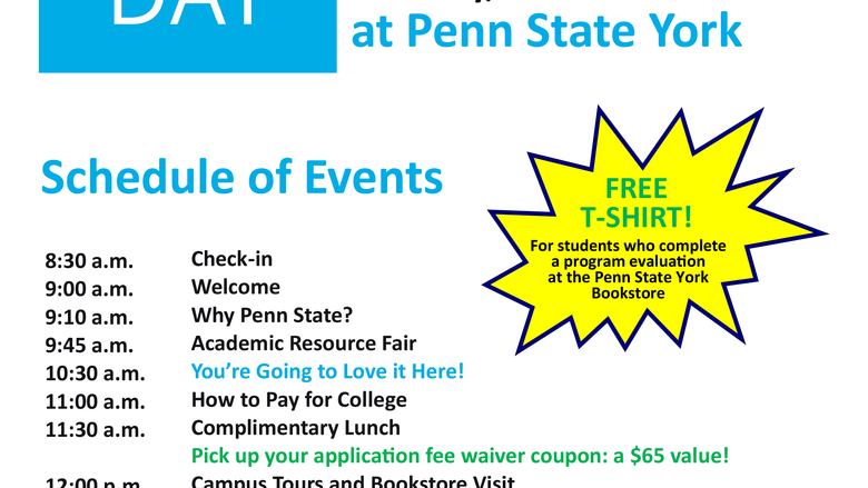 Penn State Day Open House brochure