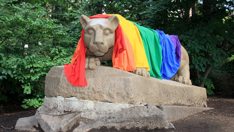 lion shrine rainbow