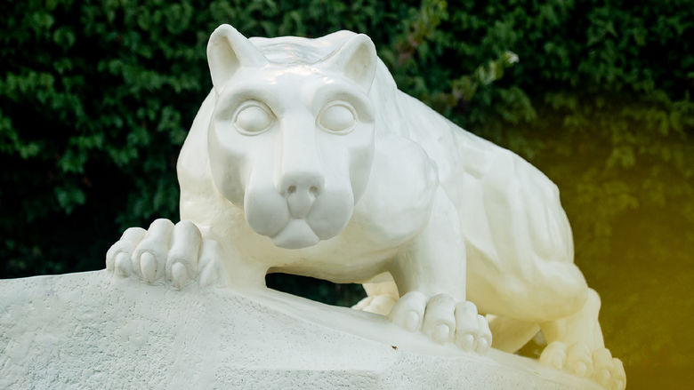 Cream colored  Penn State Nittany Lion Shrine