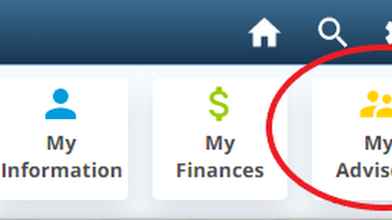 Lionpath "My Advisors" Button