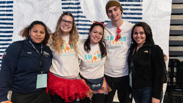 A group of Penn State York students at THON 2019