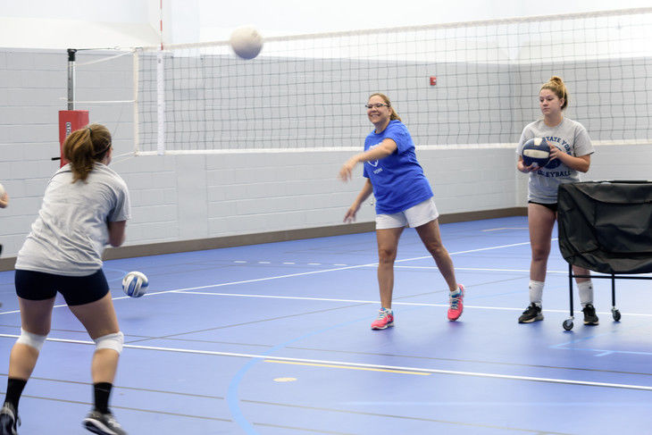 York Volleyball Practice 2017