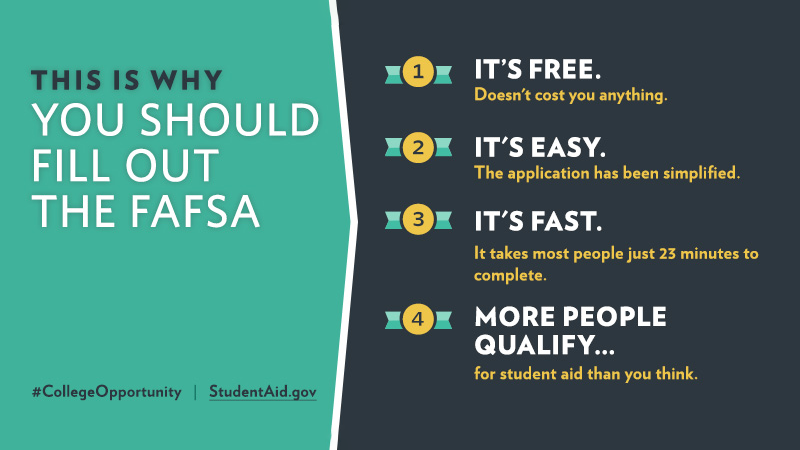 FAFSA reminder graphic
